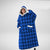 Oversized Deken Hoodie Met Sherpa Voering Voor Dames Microfleece 2