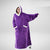 Oversized Deken Hoodie Met Sherpa Voering Voor Dames Microfleece 4