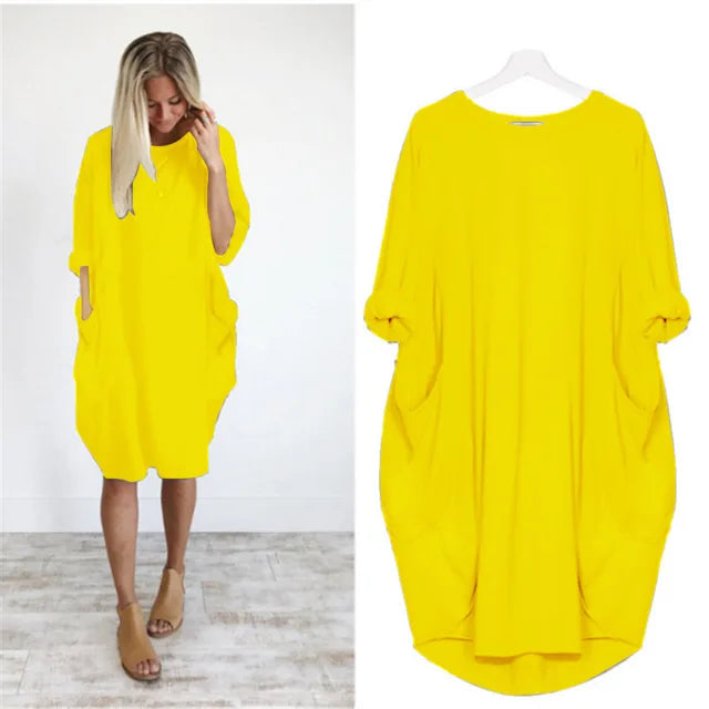 Oversized Jurkje met Zakdetails voor Dames 14