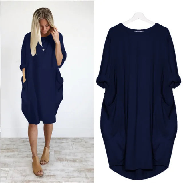 Oversized Jurkje met Zakdetails voor Dames 3