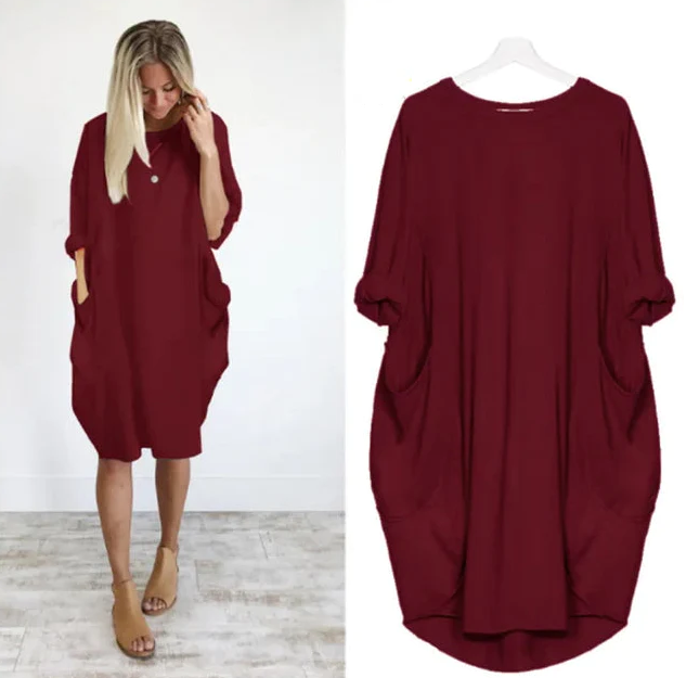 Oversized Jurkje met Zakdetails voor Dames 6