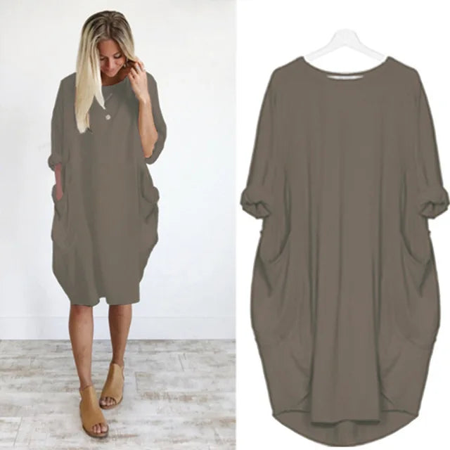 Oversized Jurkje met Zakdetails voor Dames 8