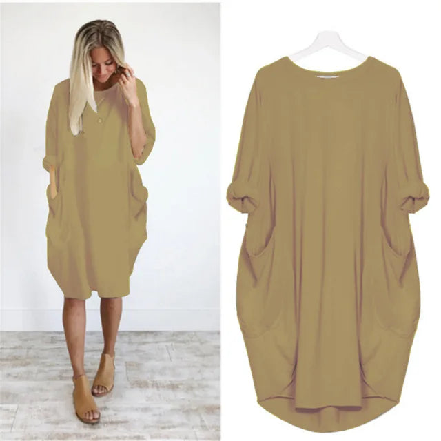Oversized Jurkje met Zakdetails voor Dames 9