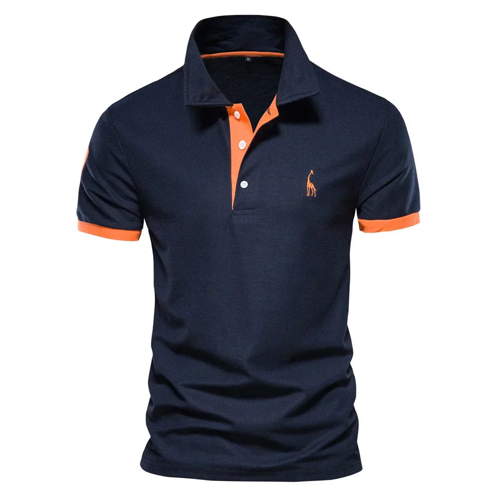 Polo shirt voor heren, klassieke relaxte pasvorm 0