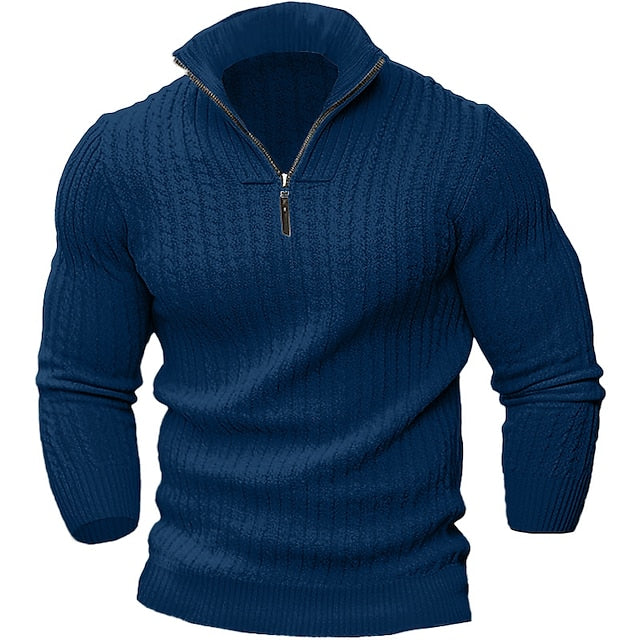 Variant image for Heren Trui Ritssluiting Casual Comfortabel Zachte Stof-4