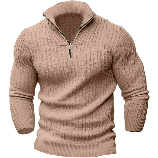 Heren Trui Ritssluiting Casual Comfortabel Zachte Stof-1