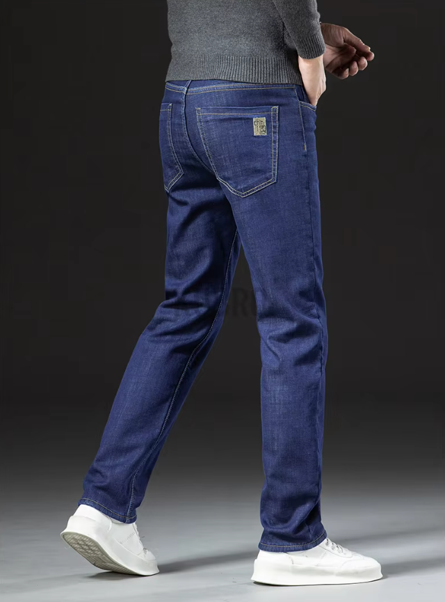 Rechte Herenbroek in Lamsleer Denimstijl 6