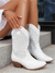 Dames Cowboylaarzen Ademend Synthetisch Leer Stijlvol 3