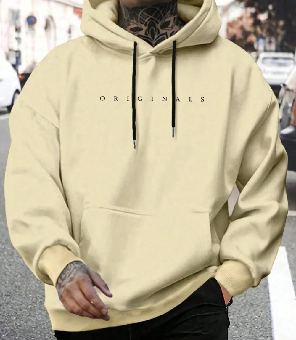 Variant image for Zwarte Hoodie Heren Casual Katoen Comfortabele Pasvorm-8