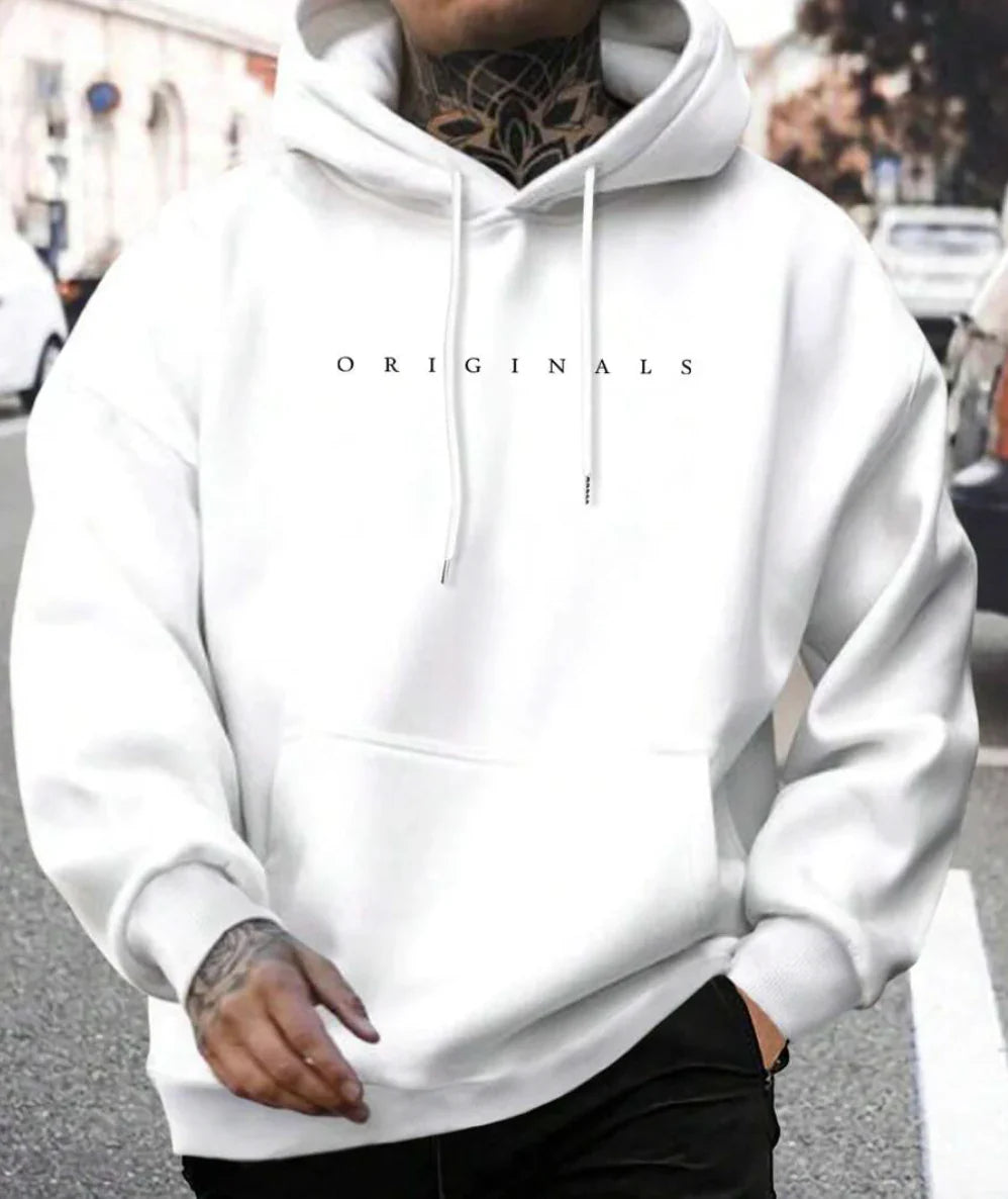 Variant image for Zwarte Hoodie Heren Casual Katoen Comfortabele Pasvorm-13
