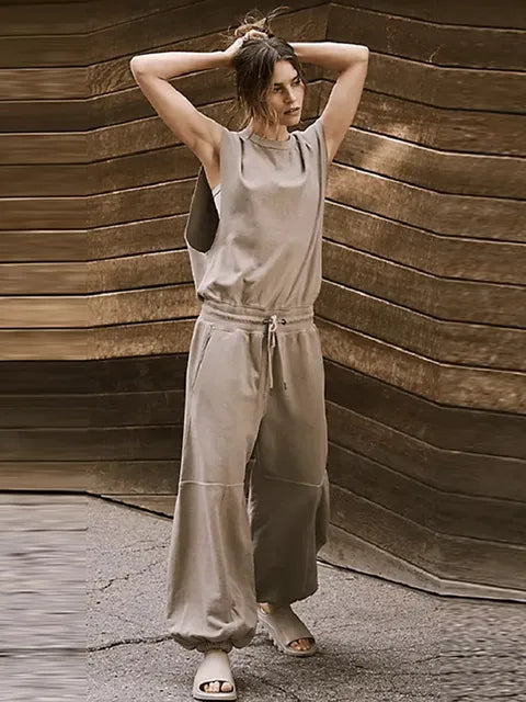 Variant image for Dames Jumpsuit Casual Met Flatterende Taille En Trekkoord Polyester-15