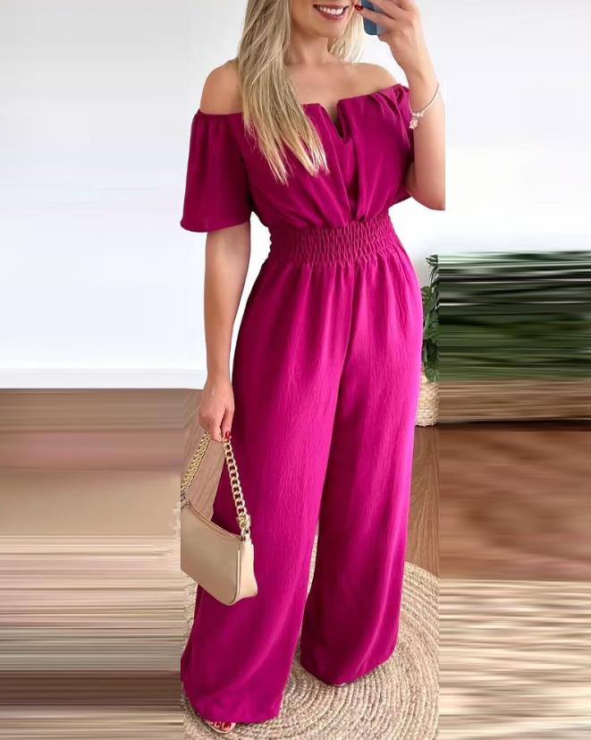 Variant image for Dames Jumpsuit Feestelijk Off-Shoulder Geplooid Polyester-9
