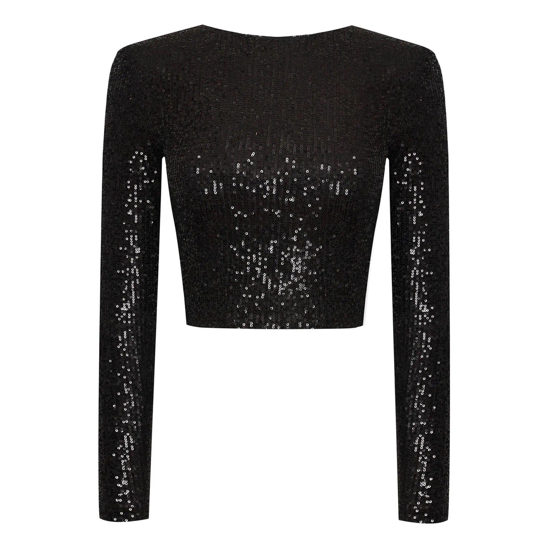 Variant image for Dames Top Pailletten Ademend Polyester Voor Feestelijke Gelegenheden-4