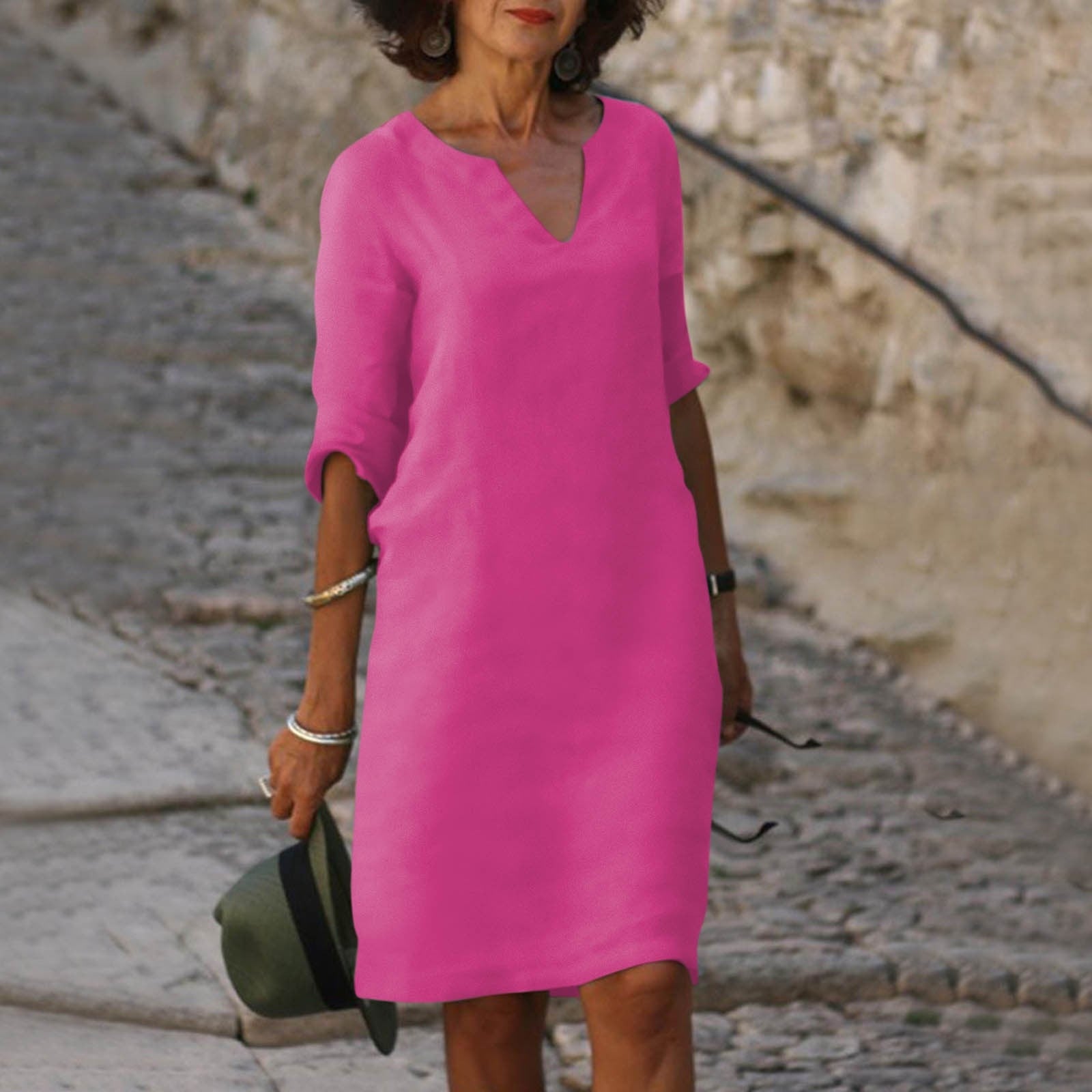 Variant image for Dames Zomerjurk Elegante Stijl Zachte Stof voor Diverse Gelegenheden-43