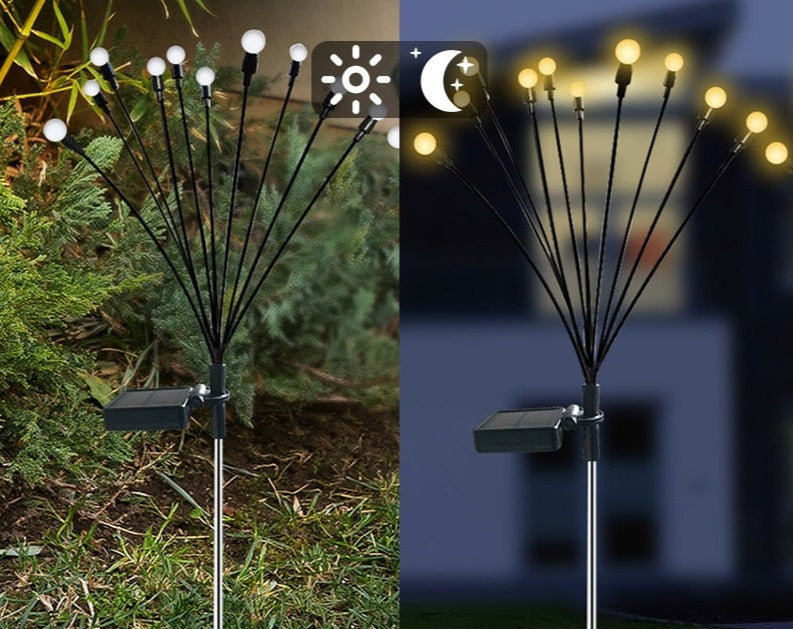 Dansende vuurvliegjes op zonne-energie voor buiten