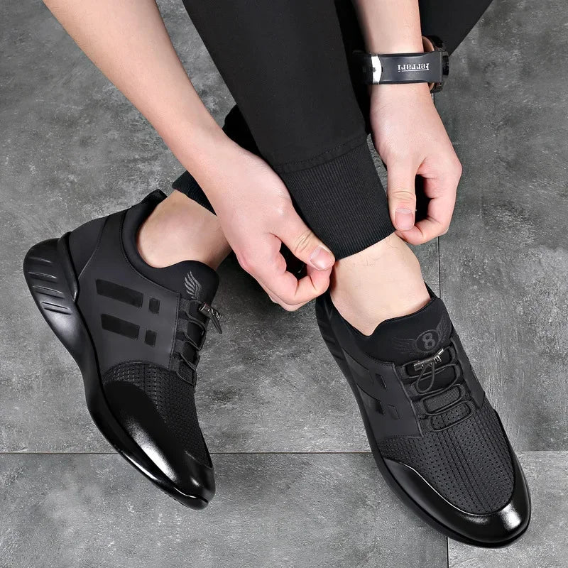 Lederen Stijl Herenschoenen met Hoogtevergroting