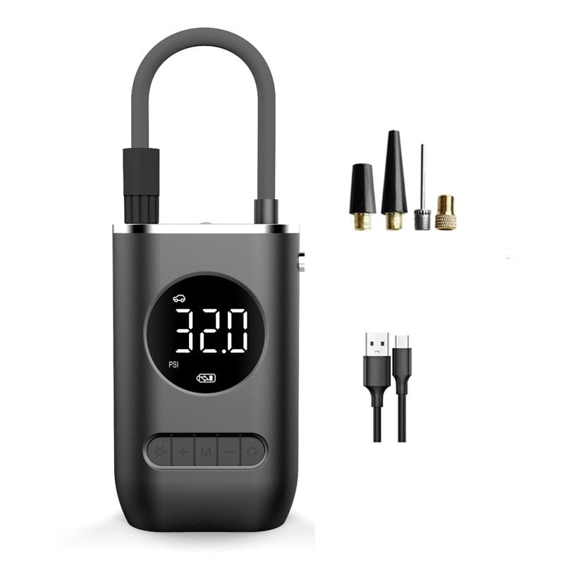 Compacte draadloze luchtcompressor