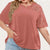 Variant image for Dames T-shirt Chiffon Halslijn Zachte Katoenmix Casual Elegantie-9