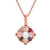 Glinsterende Zirkoon Bloemen Ketting