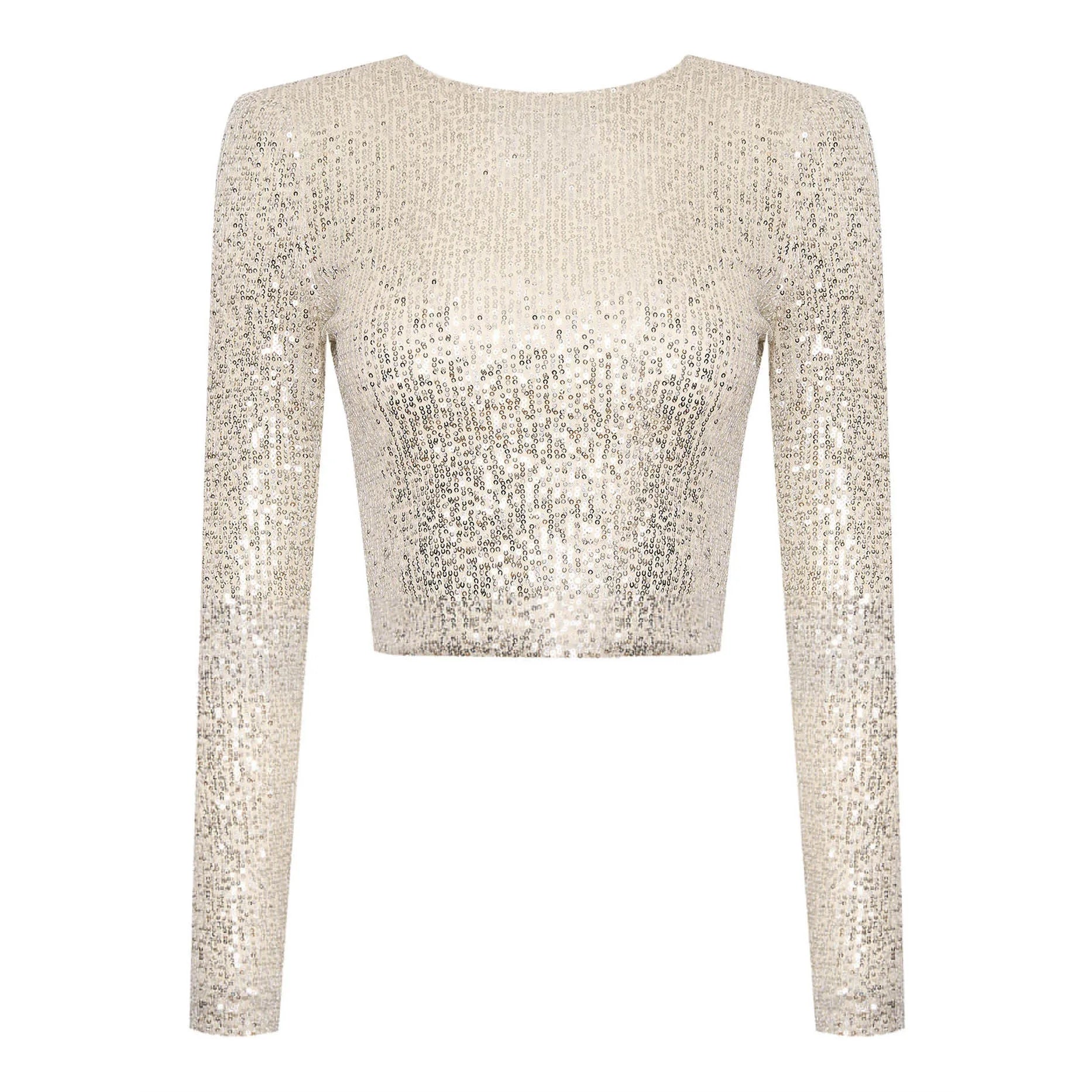 Dames Top Pailletten Ademend Polyester Voor Feestelijke Gelegenheden 1