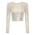 Dames Top Pailletten Ademend Polyester Voor Feestelijke Gelegenheden 1