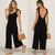 Dames Jumpsuit Feestelijk Mouwloos Wijde Pijpen Hoogwaardig Luchtig Materiaal-4