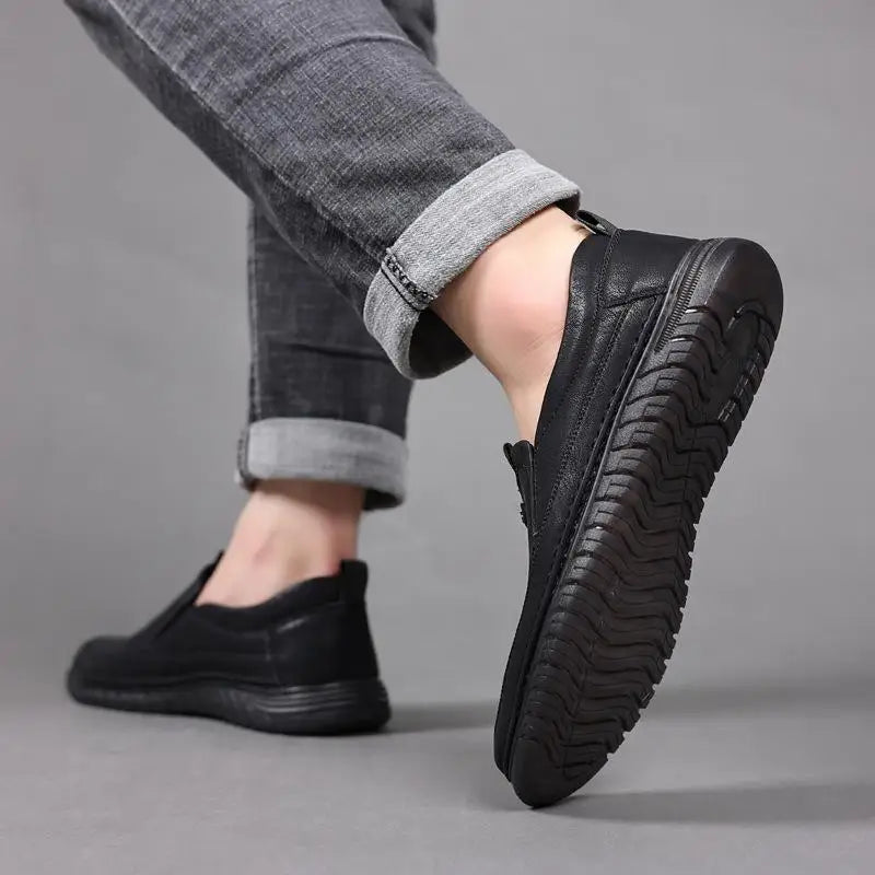 Lederen Stijl Instap Herenschoenen Loafers