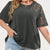 Variant image for Dames T-shirt Chiffon Halslijn Zachte Katoenmix Casual Elegantie-17