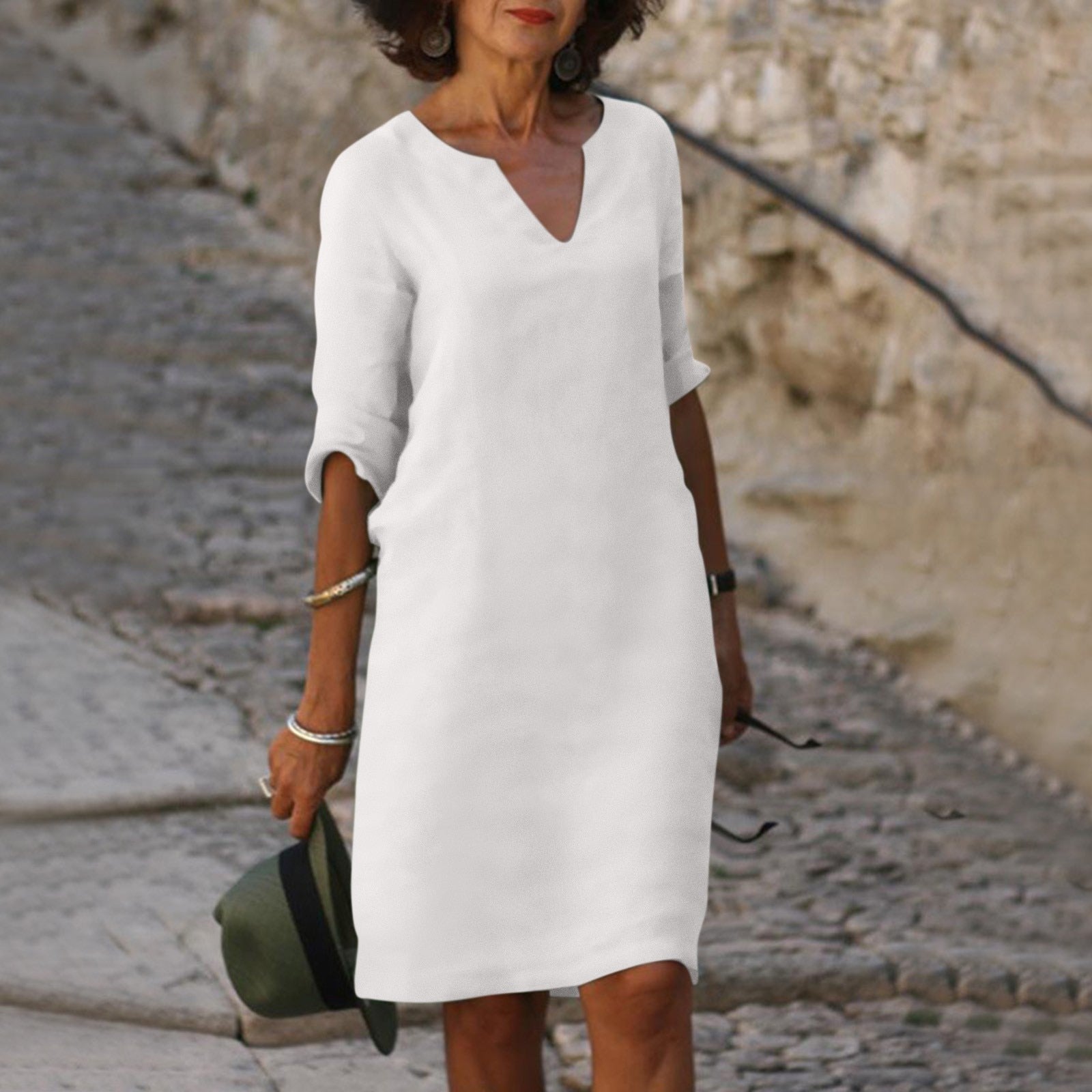 Variant image for Dames Zomerjurk Elegante Stijl Zachte Stof voor Diverse Gelegenheden-55