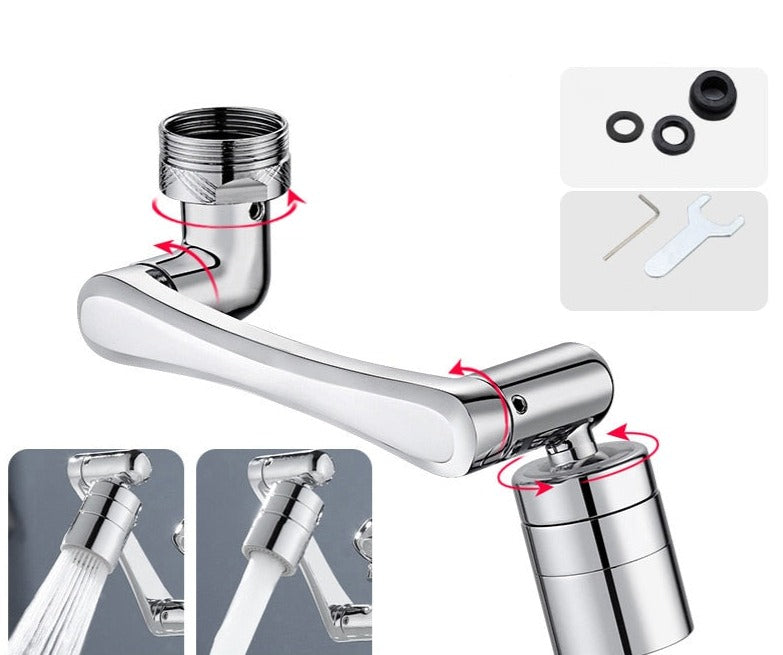 Kraan opzetstuk draaibaar, kraanverlengstuk met waterbesparer, 1080 graden draaibare waterkranen, straalregelaar, perlatoren voor keuken, badkamer, tuin Kraan opzetstuk draaibaar, kraanverlengstuk met waterbesparer, 1080 graden draaibare waterkranen, straalregelaar, perlatoren voor keuken, badkamer, tuin