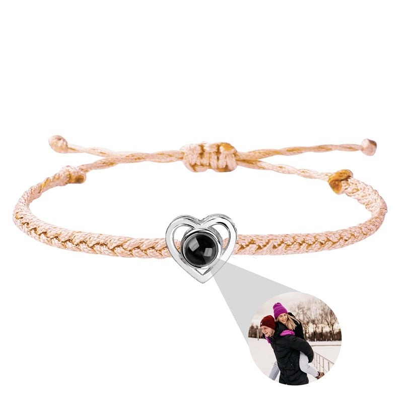 Fotoprojectie Hart Armband