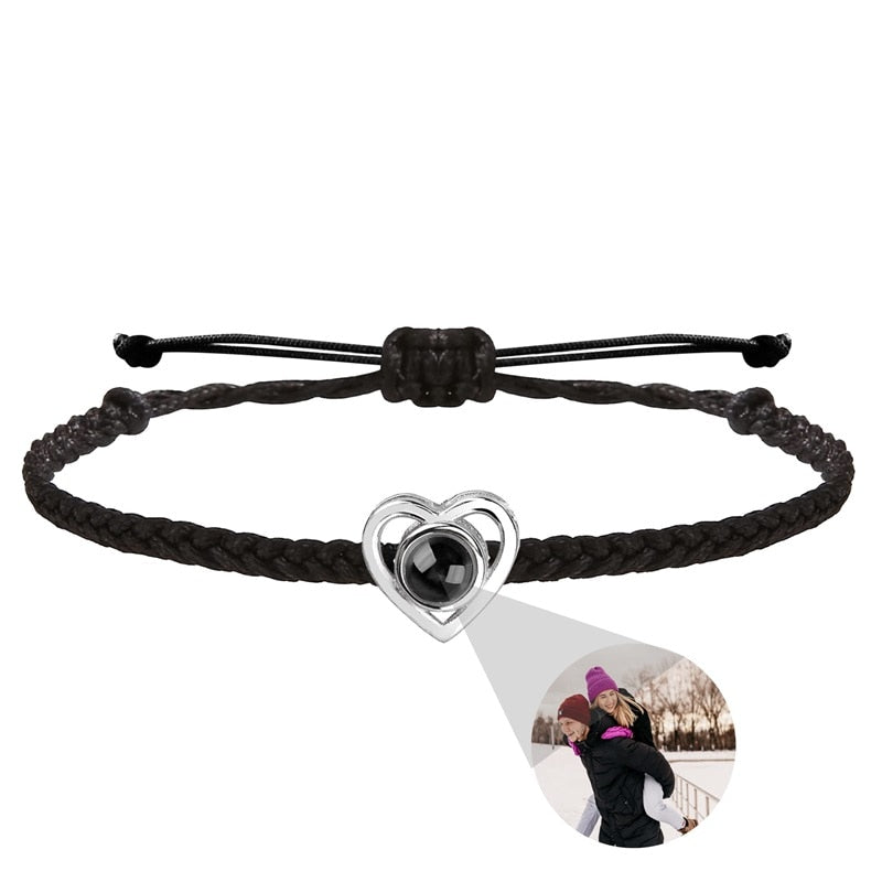 Fotoprojectie Hart Armband