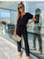 Variant image for Dames Jumpsuit V-Hals Korte Mouwen Feestelijk Polyester-16