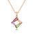 Glinsterende Zirkoon Bloemen Ketting