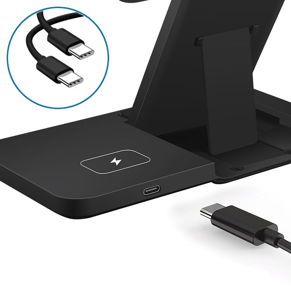 Drievoudige Draadloze Oplaadstandaard