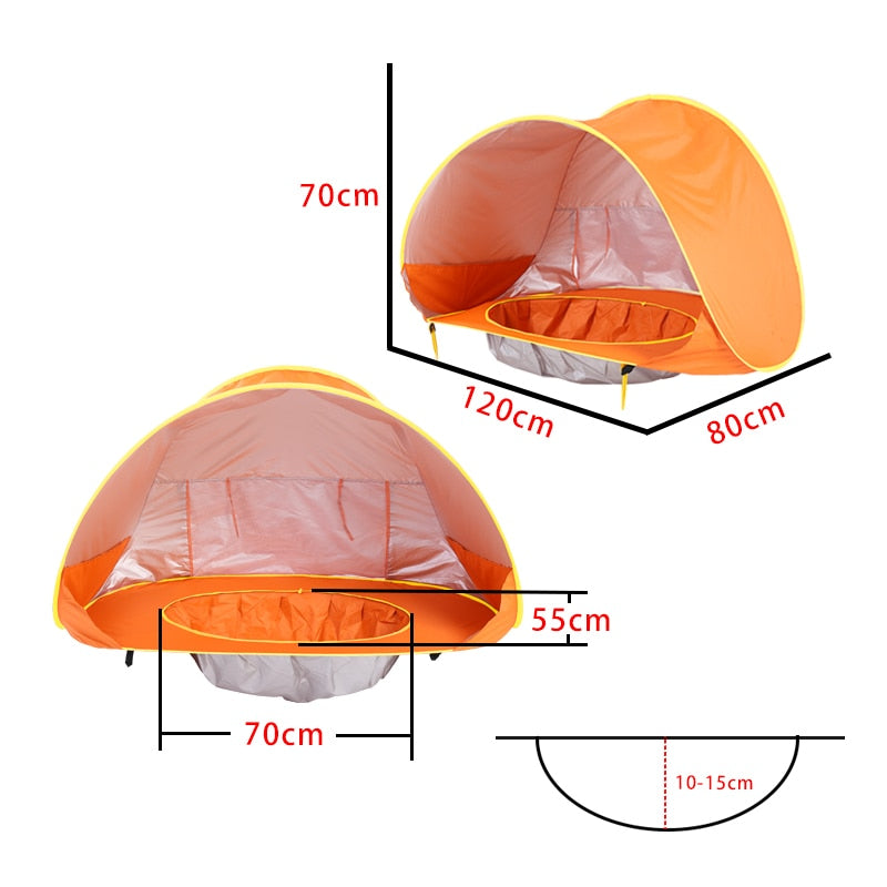 Zonnescherm Kinderzwembad tent