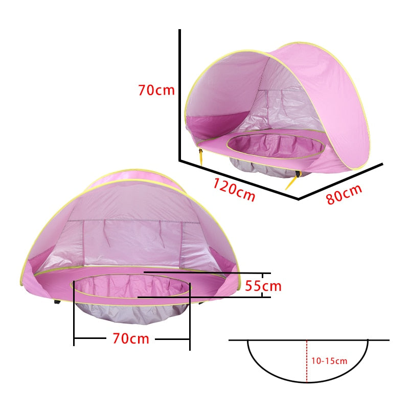 Zonnescherm Kinderzwembad tent