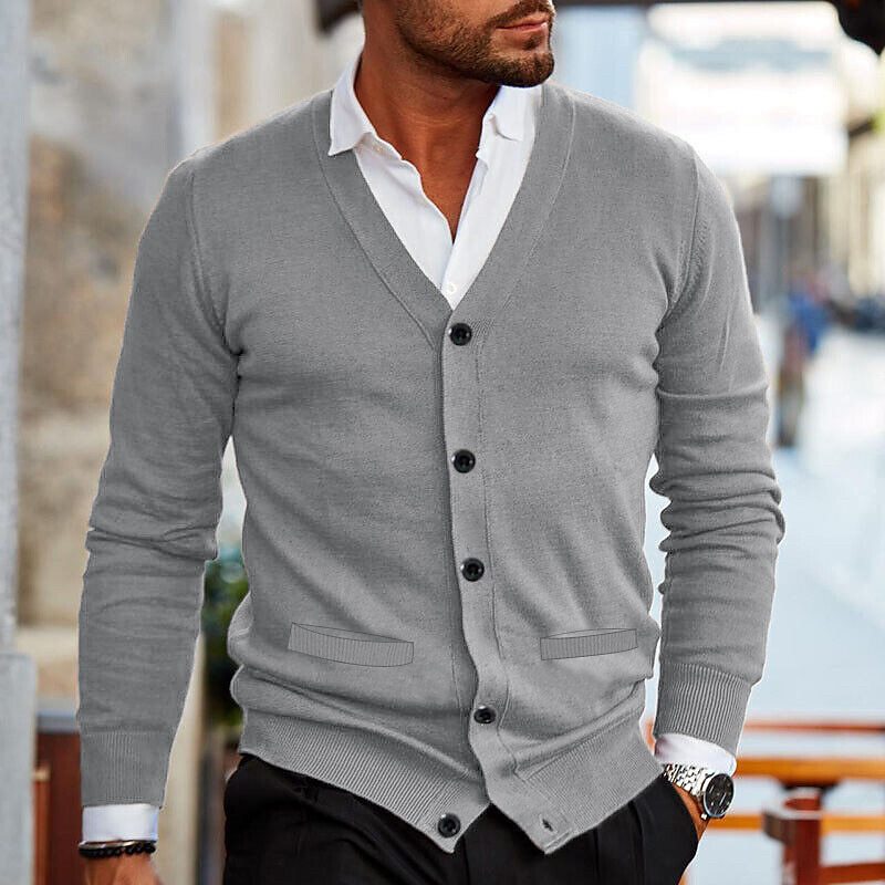 Heren Cardigan Casual Ademend Materiaal Modern Ontwerp 6