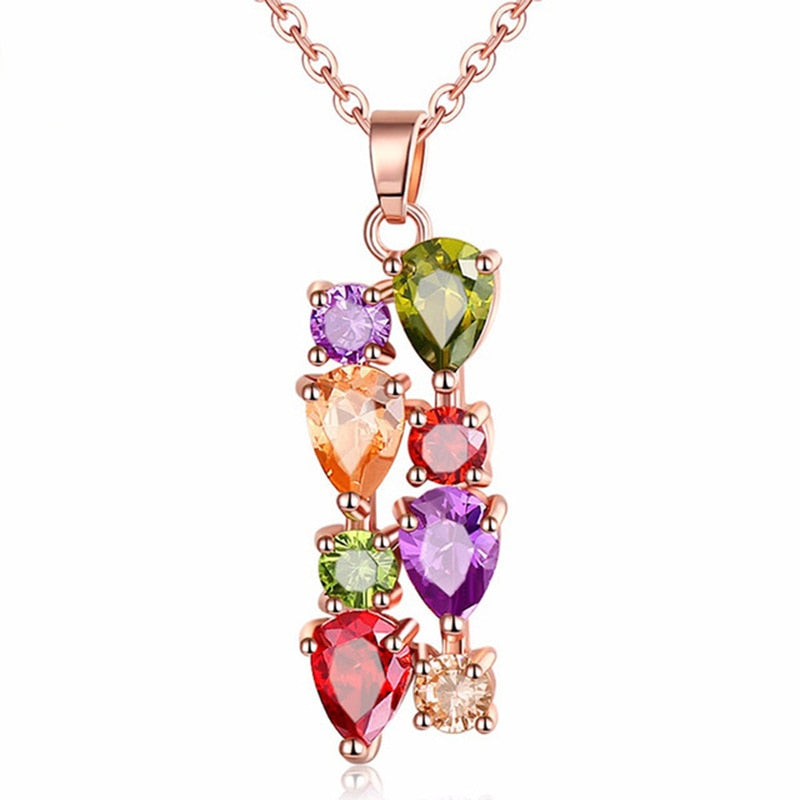 Glinsterende Zirkoon Bloemen Ketting