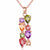 Glinsterende Zirkoon Bloemen Ketting