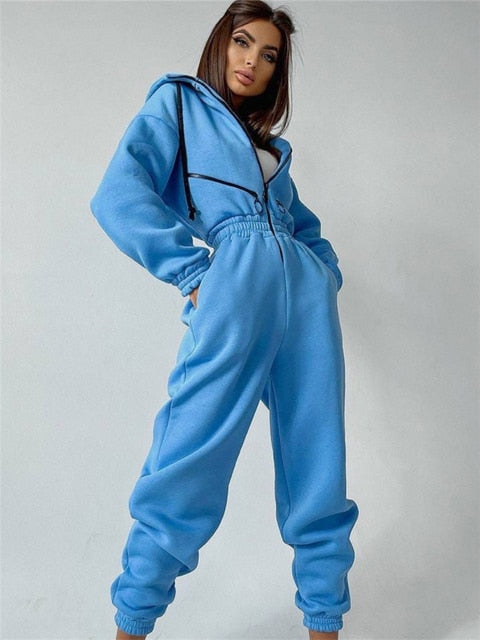 Dames Jumpsuit Casual Met Capuchon Katoen Polyester-1