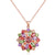 Glinsterende Zirkoon Bloemen Ketting