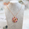 Glinsterende Zirkoon Bloemen Ketting