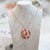 Glinsterende Zirkoon Bloemen Ketting