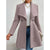 Variant image for Lange Dames Jas Zwart Elegant Taljesnit Uldblending Winter-9