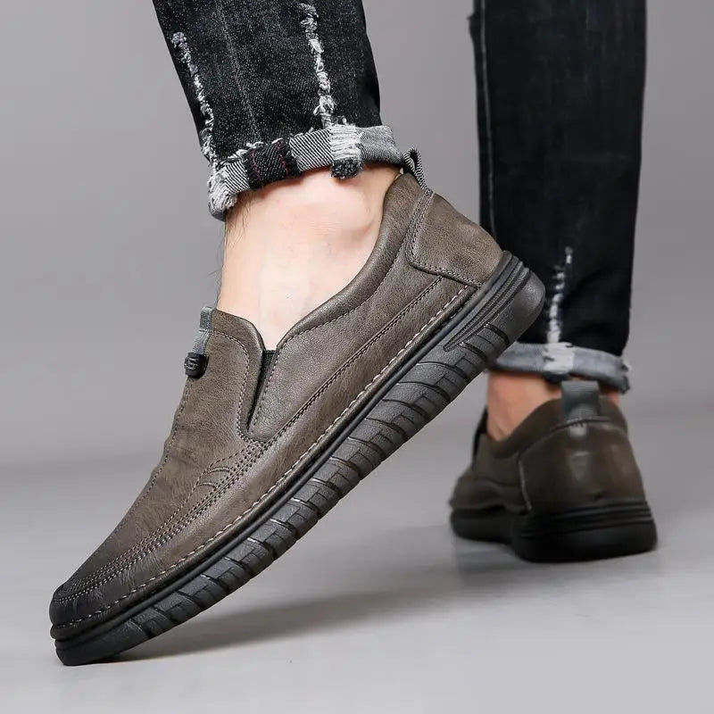 Lederen Stijl Instap Herenschoenen Loafers
