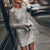 Dames Mini-Jurk Glittereffect Glamoureuze Stijl Zachte Stof 4