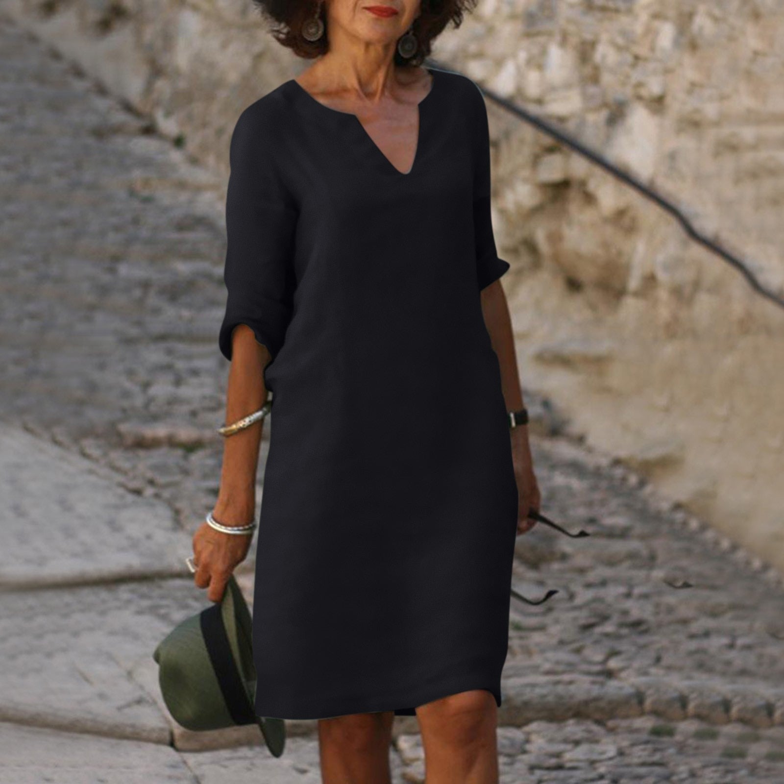 Variant image for Dames Zomerjurk Elegante Stijl Zachte Stof voor Diverse Gelegenheden-7
