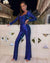 Dames Jumpsuit Feestelijk Strak Polyester Met Lage Halslijn-1
