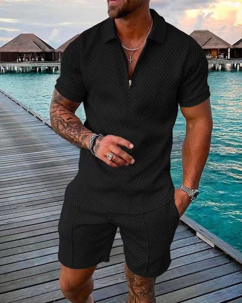 Variant image for Mannen T-shirt en Shorts Casual Katoen Set-9